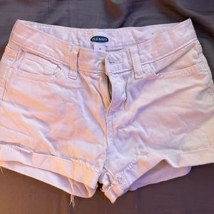 Old navy white jean shorts